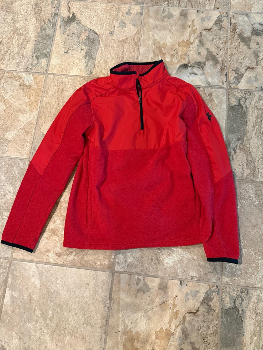 Under Armour Kids' Red Half-Zip Jacket size large